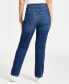 Фото #2 товара Petite High-Rise Natural Straight-Leg Jeans, Petite & Petite Short, Created for Macy's