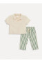 Lcw Baby Polo Yaka Kısa Kollu Erkek Bebek Tişört ve Pantolon 2'li Takım