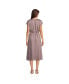 Фото #2 товара Women's TENCEL Fiber V-Neck Midi Dress