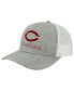 ფოტო #1 პროდუქტის Men's Heather Gray, White UChicago Maroons The Champ Trucker Snapback Hat