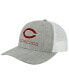 Men's Heather Gray, White UChicago Maroons The Champ Trucker Snapback Hat