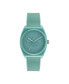 Unisex Three Hand Project Two Green Resin Strap Watch 38mm