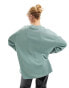 ASOS DESIGN long sleeve skater top with edgar degas ballet licence graphic in soft green Sanftgrün, S - фото #8