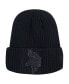 Men's Minnesota Vikings Triple Black Cuffed Knit Hat