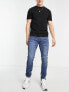 Фото #4 товара Only & Sons slim fit mid wash blue jeans