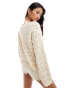 Vero Moda open knit jumper in cream