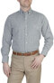 ფოტო #2 პროდუქტის Men's Mini Gingham Cotton Stretch Long Sleeve Shirt