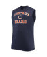 Men's Navy Chicago Bears Big and Tall Muscle Tank Top