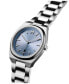 ფოტო #2 პროდუქტის Men's Odyssey II Silver-Tone Stainless Steel Bracelet Watch 42mm