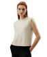 ფოტო #1 პროდუქტის Women's Sleeveless Cashmere Vest