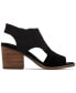 Фото #2 товара Women's Eliana Peep-Toe Cutout Block-Heel Sandals