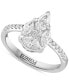 EFFY® Diamond Pear Shaped Cluster Engagement Ring (1-1/5 ct. t.w.) in 14k White Gold