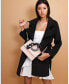 ფოტო #2 პროდუქტის Women Ex Boyfriend Wool Blend Oversized Jacket