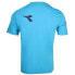 Фото #3 товара Diadora Manifesto Logo Crew Neck Short Sleeve T-Shirt Mens Blue Casual Tops 1782