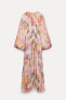 Фото #16 товара Платье миди с принтом — zw collection ZARA