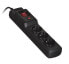 Фото #1 товара Activejet COMBO 3GN 3M black power strip with cord