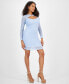 ფოტო #3 პროდუქტის Women's Kellie Pointelle-Knit Sweater Dress