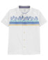 Kid Tropical Print Button-Front Shirt 10
