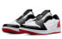 Фото #3 товара Jordan Air Jordan 1 Low Slip Black Toe 耐磨透气 低帮 复古篮球鞋 女款 黑白红 / Кроссовки Jordan Air Jordan AV3918-102