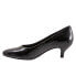 Фото #4 товара Trotters Kiera T1805-045 Womens Black Leather Slip On Pumps Heels Shoes