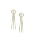 Women's Gold Snowball Drop Earrings