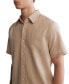 ფოტო #3 პროდუქტის Men's Classic-Fit Textured Button-Down Shirt