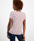 ფოტო #2 პროდუქტის Women's Paisley Twist-Accent Crewneck T-Shirt