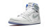 Jordan Air Jordan 1 zoom racer blue 减震防滑耐磨 高帮 复古篮球鞋 男女同款 白蓝