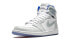 Кроссовки Nike Air Jordan 1 Retro High Zoom White Racer Blue (Серый) 47 - фото #4