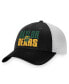 Фото #1 товара Men's Black, White Baylor Bears Stockpile Trucker Snapback Hat
