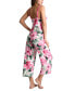 ფოტო #3 პროდუქტის Women's 2-Pc. Zandra Cropped Floral Pajamas Set