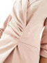 Фото #5 товара Miss Selfridge blazer dress with ruched detail in dusty pink