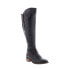 Фото #2 товара Bed Stu Kathleen F393027 Womens Black Leather Zipper Knee High Boots