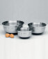 Фото #2 товара Matte Steel 3-Pc. Mixing Bowl Matte Steel