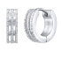 Original steel rings earrings KMM89672