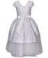 ფოტო #4 პროდუქტის Big Girls Imitation Pearl Mikado Communion Dress