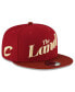 Фото #1 товара Men's Wine, Brown Cleveland Cavaliers 2023/24 City Edition 9FIFTY Snapback Adjustable Hat