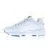 Фото #8 товара Fila Disruptor II X Ray Tracer Mens White Leather Lifestyle Sneakers Shoes