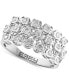 ფოტო #1 პროდუქტის EFFY® Diamond Triple Row Openwork Ring (1/2 ct. t.w.) in 14k White Gold