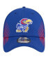 Men's Royal Kansas Jayhawks Active Slash Sides 39Thirty Flex Hat