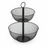 Fruit Bowl Confortime Double Metal 31 x 31 x 41 cm (4 Units)