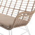 Фото #3 товара Садовое кресло BB Home Ariki с ротангом и сталью 121 х 62 х 76 см Белый