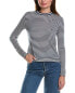 Фото #1 товара Lafayette 148 New York Striped Crewneck Sweater Women's