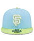 Фото #2 товара Men's Light Blue, Neon Green San Francisco Giants Spring Color Two-Tone 59FIFTY Fitted Hat