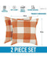 2 Pack Buffalo Plaid Throw Pillow Outdoor & Indoor Covers 16x16 inches