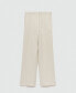 Фото #2 товара Women's Cotton Wide Leg Trousers