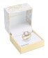 ფოტო #2 პროდუქტის Gold-Tone Pavé & White Crystal Split Band Ring, Created for Macy's