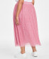 Фото #4 товара Plus Size Tulle A-Line Midi Skirt, Created for Macy's