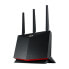 ASUS RT-AX86U Pro - Wi-Fi 6 (802.11ax) - Dual-band (2.4 GHz / 5 GHz) - Ethernet LAN - Black - Tabletop router