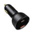 Szybka mocna ładowarka samochodowa USB / USB-C PPS QC PD 100W czarny